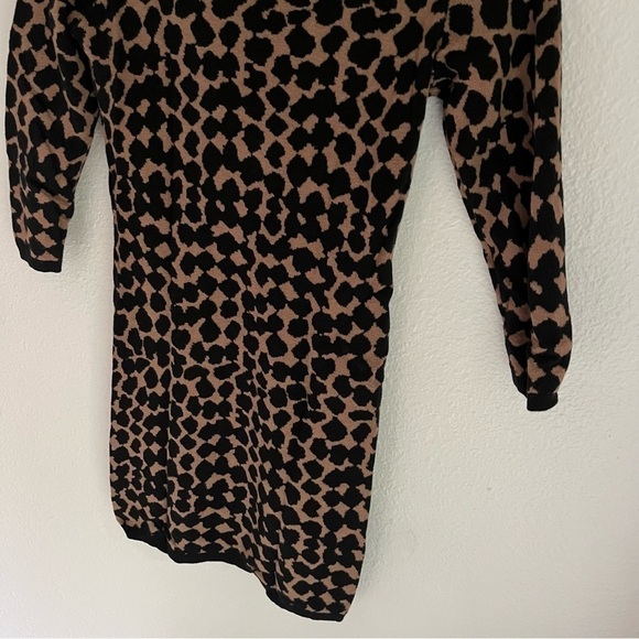 Vintage Max Studio Mini Knit Animal Print Dress - Picture 10 of 10
